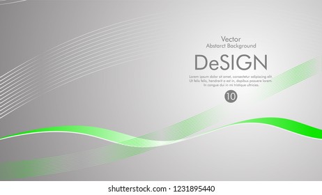 Abstract vector background, color flow waved lines . stock vector
