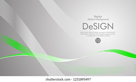 Abstract vector background, color flow waved lines . stock vector