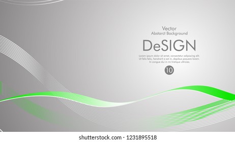 Abstract vector background, color flow waved lines . stock vector