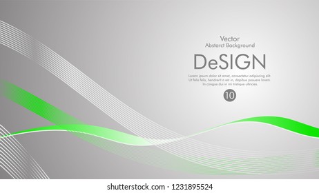 Abstract vector background, color flow waved lines . stock vector