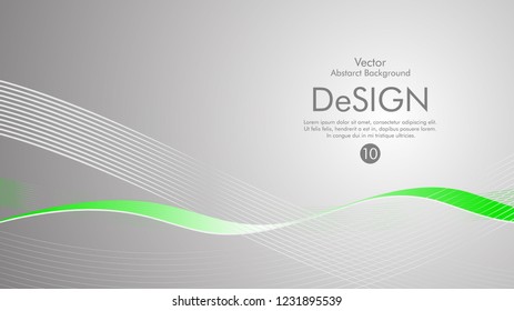 Abstract vector background, color flow waved lines . stock vector