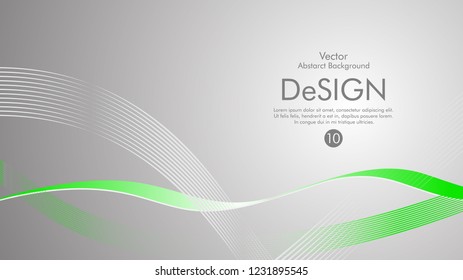 Abstract vector background, color flow waved lines . stock vector