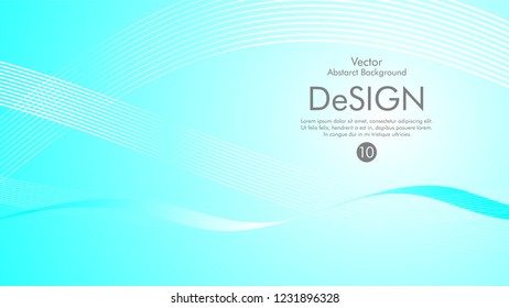 Abstract vector background, color flow waved lines . stock vector