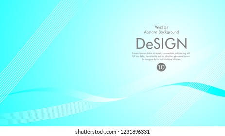 Abstract vector background, color flow waved lines . stock vector