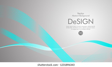 Abstract vector background, color flow waved lines . stock vector