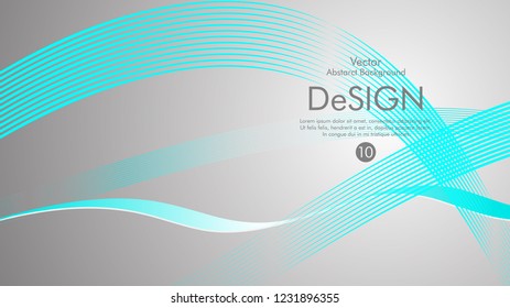 Abstract vector background, color flow waved lines . stock vector