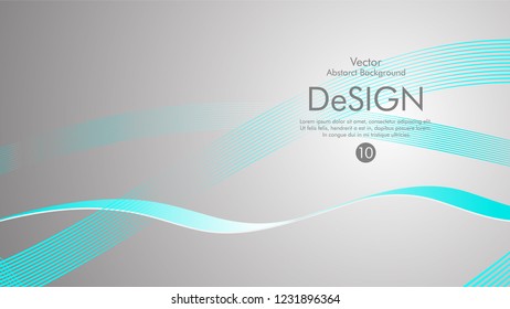 Abstract vector background, color flow waved lines . stock vector