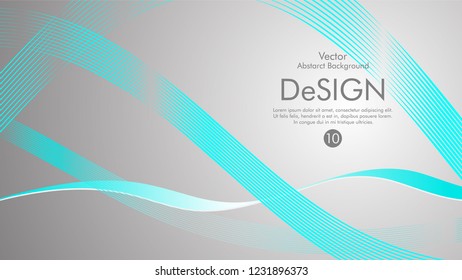 Abstract vector background, color flow waved lines . stock vector