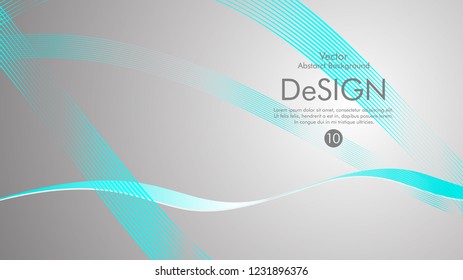 Abstract vector background, color flow waved lines . stock vector