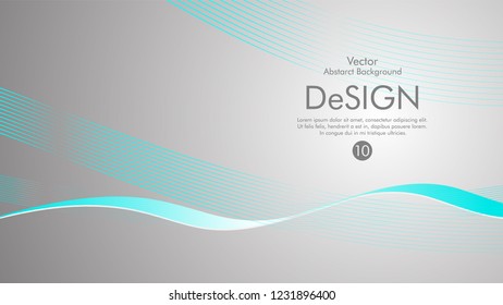 Abstract vector background, color flow waved lines . stock vector