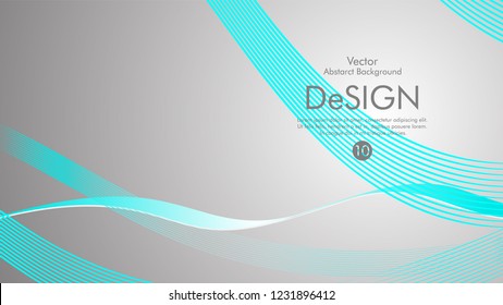Abstract vector background, color flow waved lines . stock vector