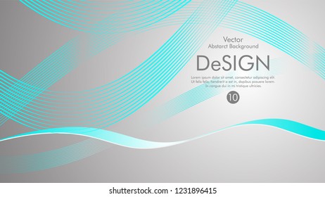 Abstract vector background, color flow waved lines . stock vector