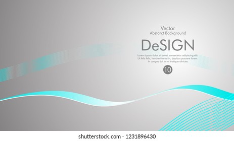 Abstract vector background, color flow waved lines . stock vector