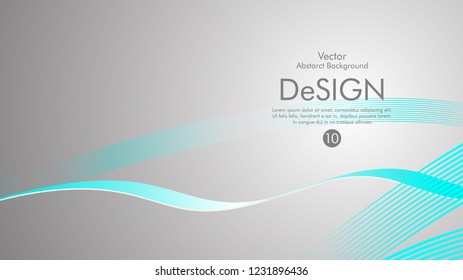 Abstract vector background, color flow waved lines . stock vector