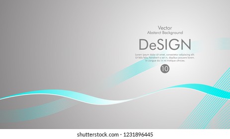 Abstract vector background, color flow waved lines . stock vector
