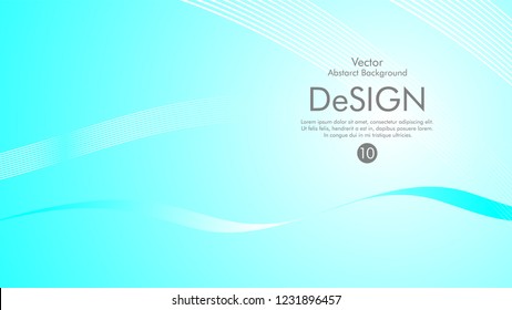 Abstract vector background, color flow waved lines . stock vector