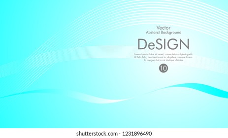 Abstract vector background, color flow waved lines . stock vector