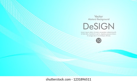 Abstract vector background, color flow waved lines . stock vector