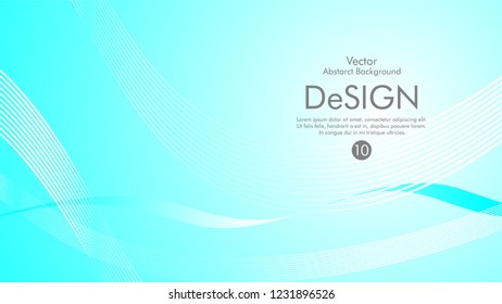 Abstract vector background, color flow waved lines . stock vector