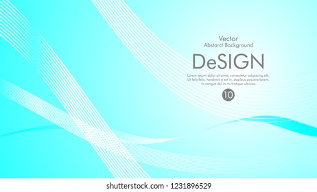 Abstract vector background, color flow waved lines . stock vector