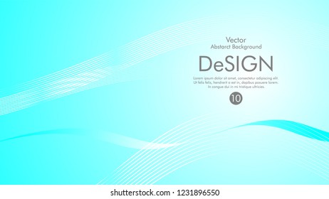 Abstract vector background, color flow waved lines . stock vector
