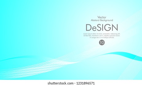Abstract vector background, color flow waved lines . stock vector