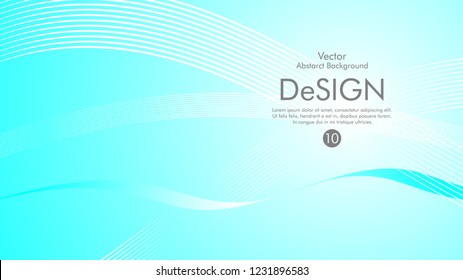 Abstract vector background, color flow waved lines . stock vector