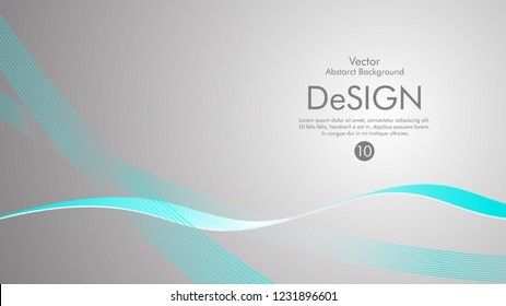 Abstract vector background, color flow waved lines . stock vector
