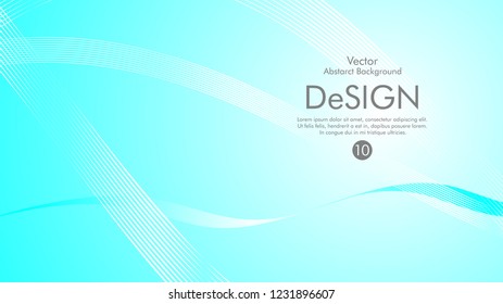 Abstract vector background, color flow waved lines . stock vector