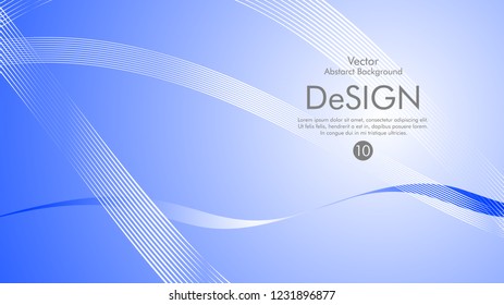 Abstract vector background, color flow waved lines . stock vector