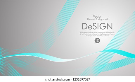 Abstract vector background, color flow waved lines . stock vector