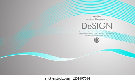 Abstract vector background, color flow waved lines . stock vector