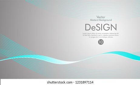 Abstract vector background, color flow waved lines . stock vector
