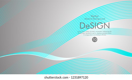Abstract vector background, color flow waved lines . stock vector