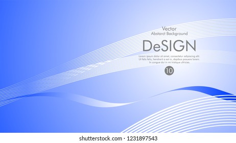 Abstract vector background, color flow waved lines . stock vector