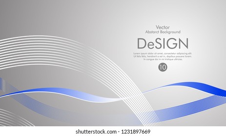 Abstract vector background, color flow waved lines . stock vector