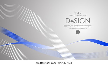 Abstract vector background, color flow waved lines . stock vector