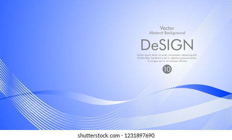 Abstract vector background, color flow waved lines . stock vector