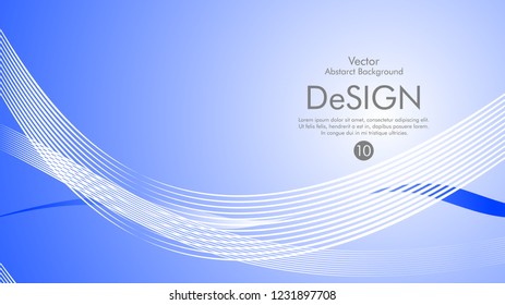 Abstract vector background, color flow waved lines . stock vector