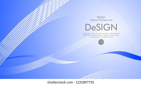 Abstract vector background, color flow waved lines . stock vector