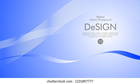 Abstract vector background, color flow waved lines . stock vector