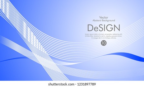 Abstract vector background, color flow waved lines . stock vector