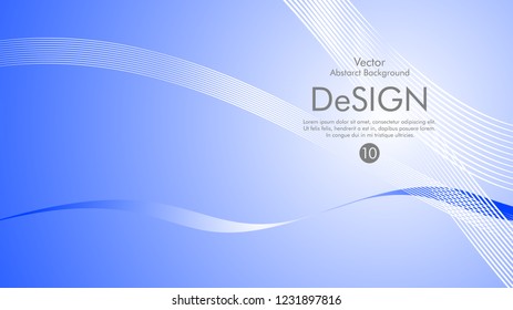 Abstract vector background, color flow waved lines . stock vector