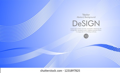Abstract vector background, color flow waved lines . stock vector