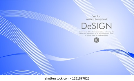 Abstract vector background, color flow waved lines . stock vector