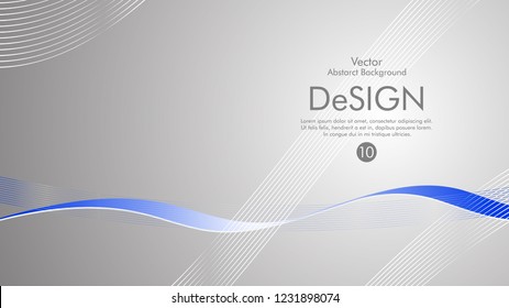 Abstract vector background, color flow waved lines . stock vector