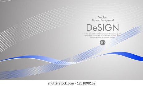 Abstract vector background, color flow waved lines . stock vector