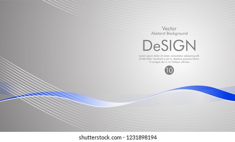 Abstract vector background, color flow waved lines . stock vector