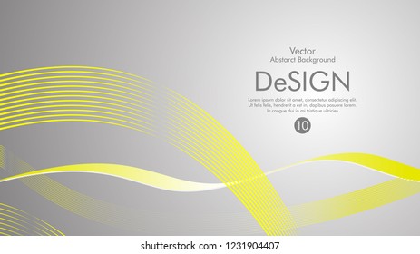 Abstract vector background, color flow waved lines . stock vector