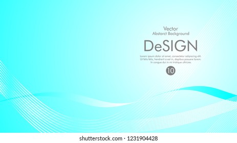 Abstract vector background, color flow waved lines . stock vector